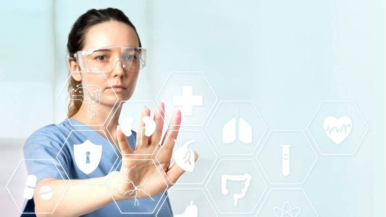 Uma imagem ilustrativa da integração bem-sucedida entre inovação tecnológica e acessibilidade universal na saúde portuguesa